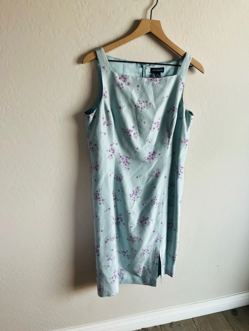 Ann Taylor Women’s Silk Linen Floral Knee Length Dress Size 12 Church Brunch